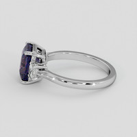 3.00 Ct. Color Change Sapphire Ring, 14K White Gold 4