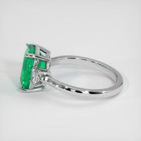 2.97 Ct. Emerald Ring, 18K White Gold 4