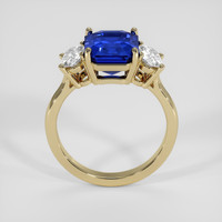 4.02 Ct. Blue Sapphire Ring, 10K Yellow Gold 3