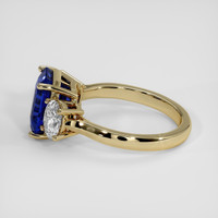 4.02 Ct. Blue Sapphire Ring, 10K Yellow Gold 4