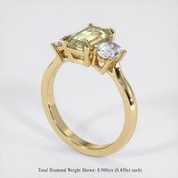 2.42 Ct. Yellow Sapphire Ring, 10K Yellow Gold 2