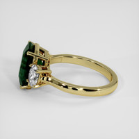 5.06 Ct. Green Sapphire Ring, 14K Yellow Gold 4