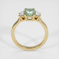 1.17 Ct. Bluish Green Sapphire Ring, 18K Yellow Gold 3