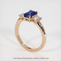1.23 Ct. Sapphire Ring, 14K Rose Gold 2