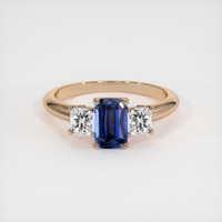 1.23 Ct. Sapphire Ring, 18K Rose Gold 1