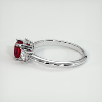 1.12 Ct. Ruby Ring, 14K White Gold 4
