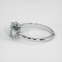 0.99 Ct. Sapphire Ring, 18K White Gold 4