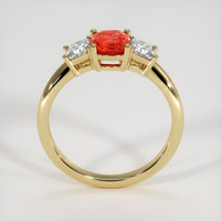 1.01 Ct. Padparadscha Sapphire Ring, 14K Yellow Gold 3