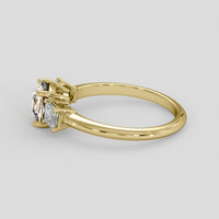 1.25 Ct. Peach Sapphire Ring, 14K Yellow Gold 4