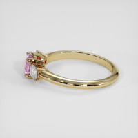 1.25 Ct. Pink Sapphire Ring, 18K Yellow Gold 4