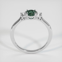 0.92 Ct. Bluish Green Sapphire Ring, 10K White Gold 3