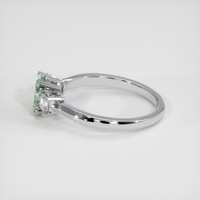0.99 Ct. Sapphire Ring, 18K White Gold 4