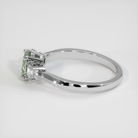 0.99 Ct. Sapphire Ring, 18K White Gold 4