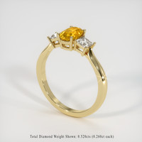 1.34 Ct. Yellow Sapphire Ring, 14K Yellow Gold 2