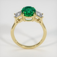 3.26 Ct. Emerald Ring, 18K Yellow Gold 3
