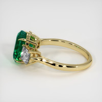 3.26 Ct. Emerald Ring, 18K Yellow Gold 4