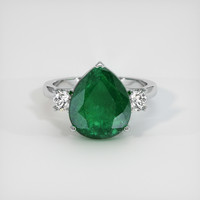3.85 Ct. Emerald Ring, Platinum 950 1
