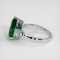 3.85 Ct. Emerald Ring, Platinum 950 4