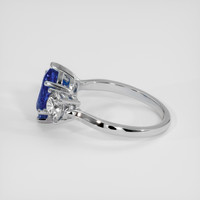 2.07 Ct. Blue Sapphire Ring, Platinum 950 4