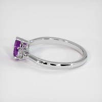 0.63 Ct. Purple Sapphire Ring, Platinum 950 4