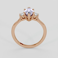 1.76 Ct. Purple Sapphire Ring, 18K Rose Gold 3