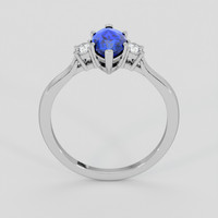 2.07 Ct. Blue Sapphire Ring, 10K White Gold 3