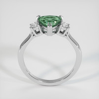 1.40 Ct. Bluish Green Sapphire Ring, 10K White Gold 3