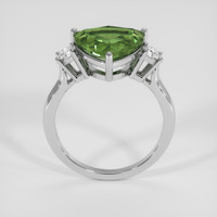 4.34 Ct. Green Sapphire Ring, 14K White Gold 3