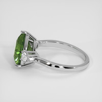 4.34 Ct. Green Sapphire Ring, 14K White Gold 4