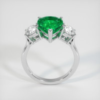 3.07 Ct. Emerald Ring, 18K White Gold 3