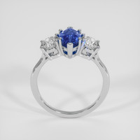 2.07 Ct. Blue Sapphire Ring, 18K White Gold 3