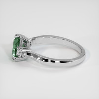 1.40 Ct. Bluish Green Sapphire Ring, 18K White Gold 4