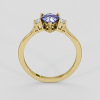 0.97 Ct. Violet Sapphire Ring, 10K Yellow Gold 2