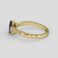 0.97 Ct. Violet Sapphire Ring, 10K Yellow Gold 4