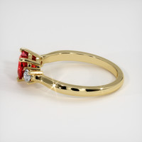 1.33 Ct. Ruby Ring, 14K Yellow Gold 4