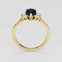 1.33 Ct. Blue Sapphire Ring, 18K Yellow Gold 3