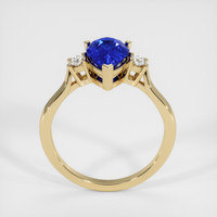 2.55 Ct. Blue Sapphire Ring, 18K Yellow Gold 3