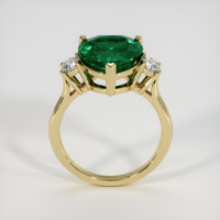 3.85 Ct. Emerald Ring, 18K Yellow Gold 3