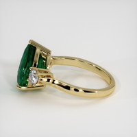 3.85 Ct. Emerald Ring, 18K Yellow Gold 4