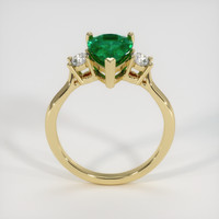 1.69 Ct. Emerald Ring, 18K Yellow Gold 3