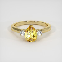 1.27 Ct. Gemstone Ring, 18K Yellow Gold 1