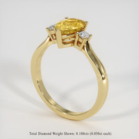 1.27 Ct. Gemstone Ring, 18K Yellow Gold 2