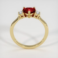 1.33 Ct. Ruby Ring, 18K Yellow Gold 3
