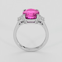 5.08 Ct. Purplish Pink Sapphire Ring, Platinum 950 3