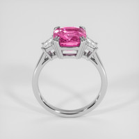 4.50 Ct. Pink Sapphire Ring, 10K White Gold 3