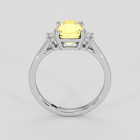 3.63 Ct. Yellow Sapphire Ring, 10K White Gold 3