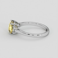 3.63 Ct. Yellow Sapphire Ring, 10K White Gold 4