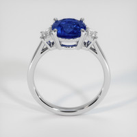 3.26 Ct. Blue Sapphire Ring, 14K White Gold 3
