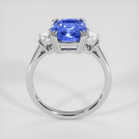 3.58 Ct. Blue Sapphire Ring, 14K White Gold 3