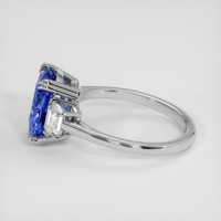 3.58 Ct. Blue Sapphire Ring, 14K White Gold 4